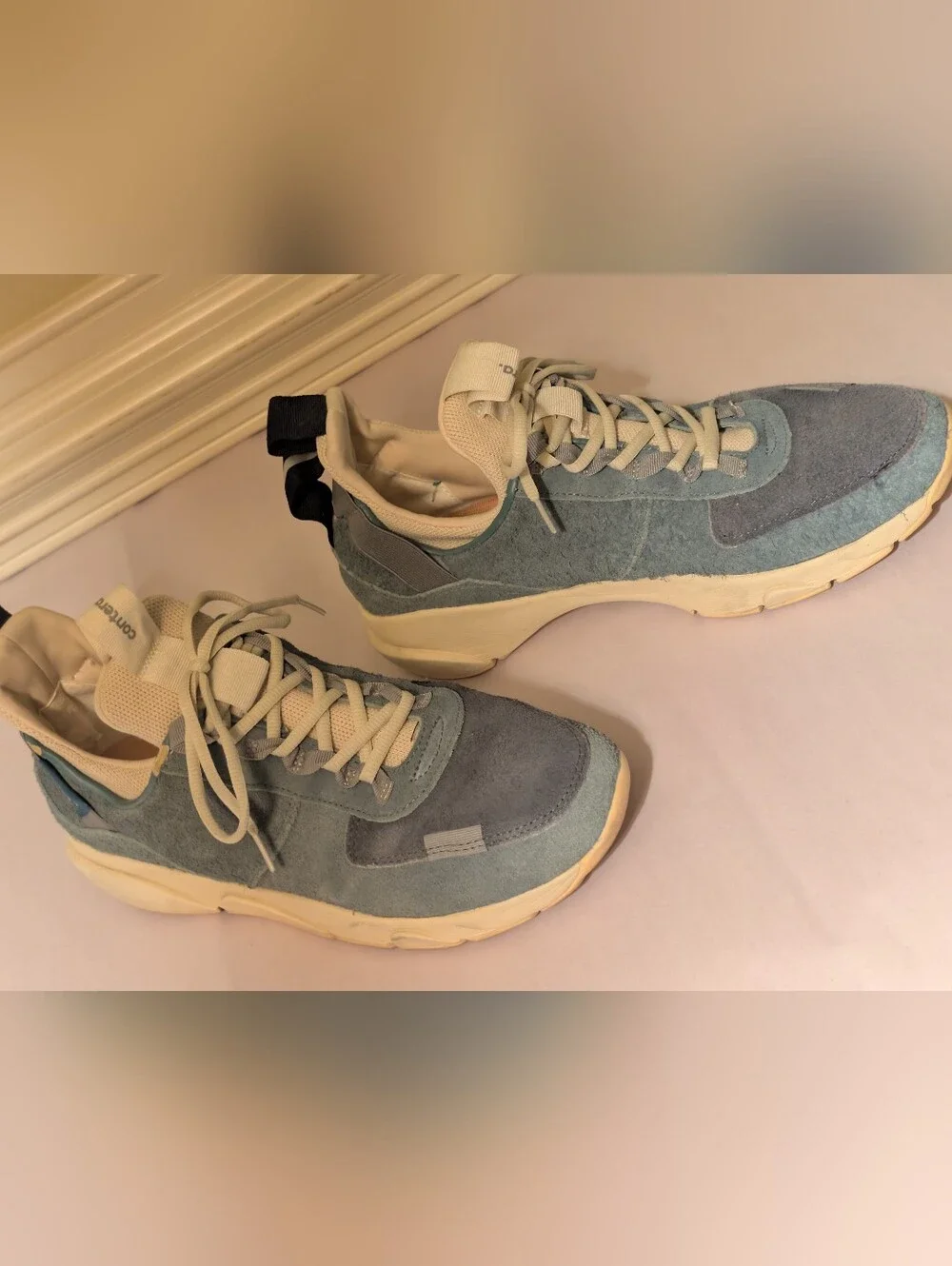 Clearweather Contera Suede Colorblock Sneakers in blue Mens size 10.5 women's 12